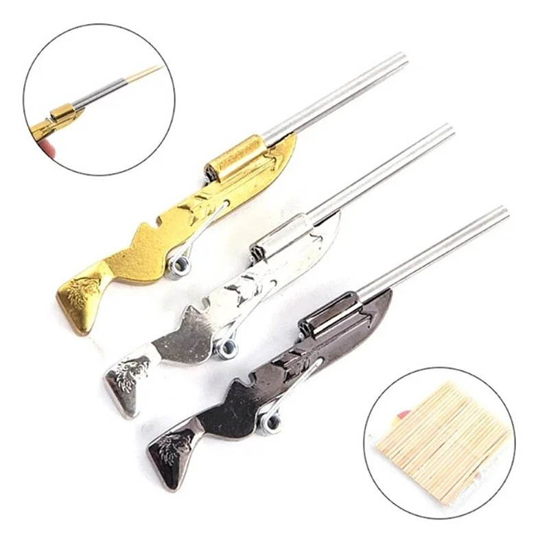 Outdoor Hunting Gifts - Mini Toothpick Gun Guntoy Toothpickgun Funny