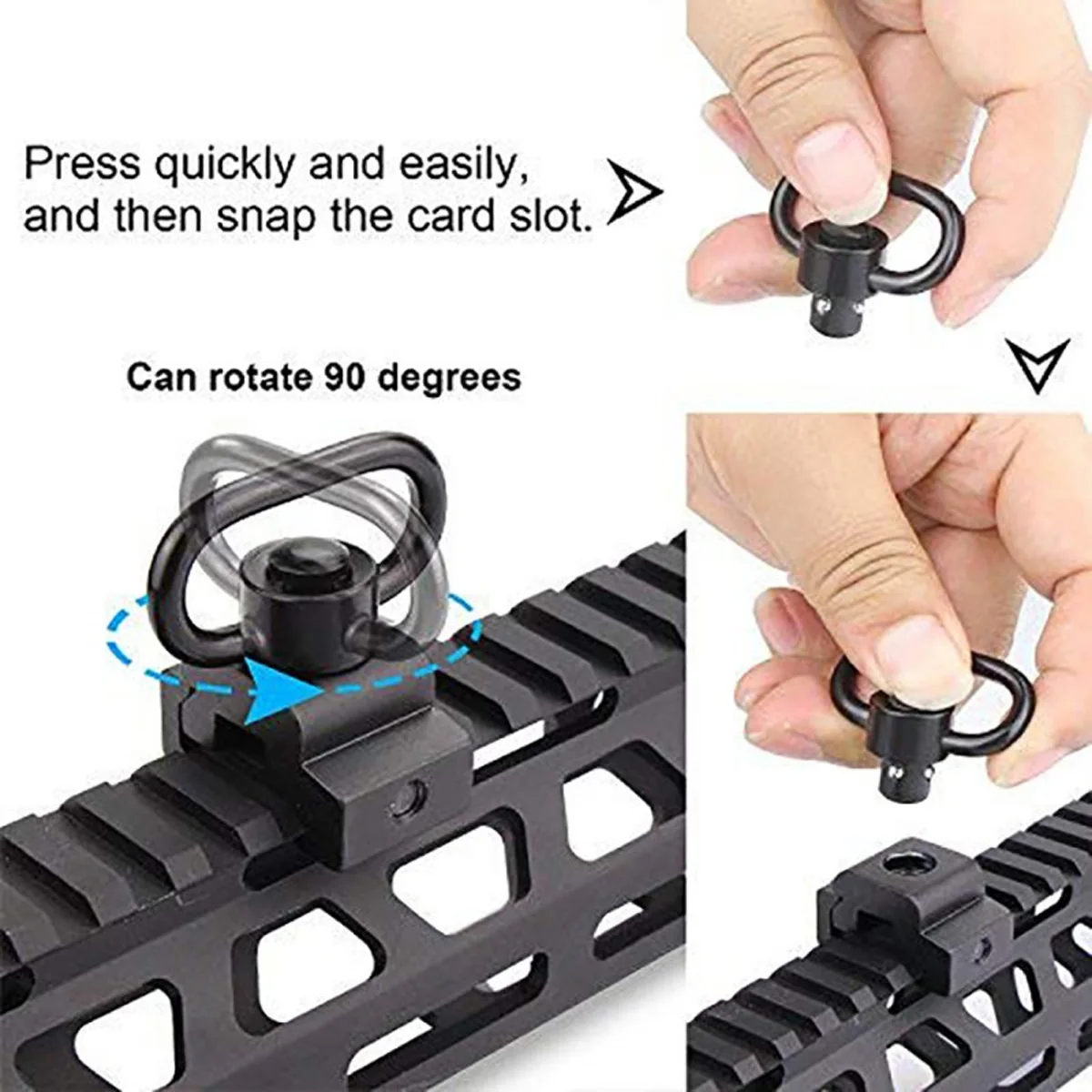 Tactical Strap Gun Sling Swive - огляд і ціна Rifle Sling Swivel