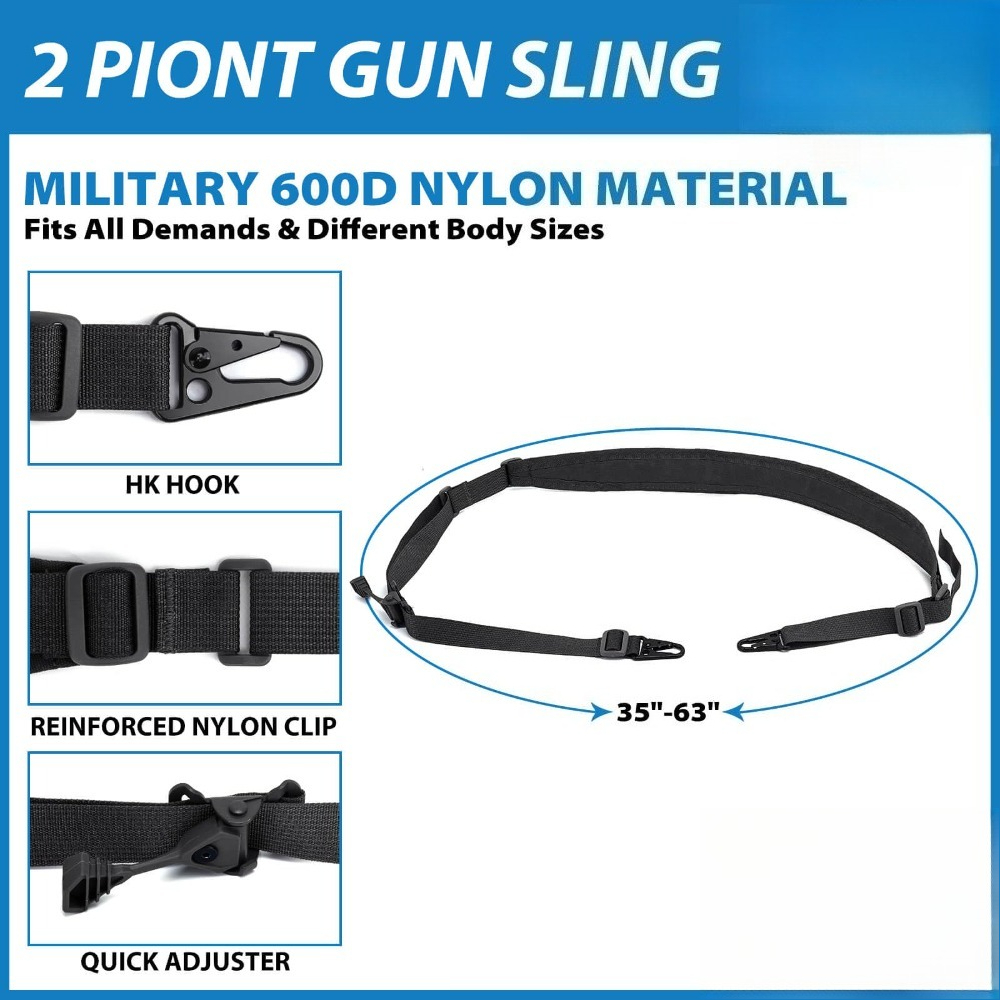 Tactical 2 Point Rifle Sling Q - огляд і ціна Rifle Sling Swivel