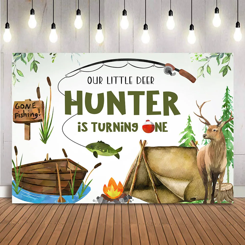 Hunting Fishing Birthday Backd - огляд і ціна Hunting Outdoor Background