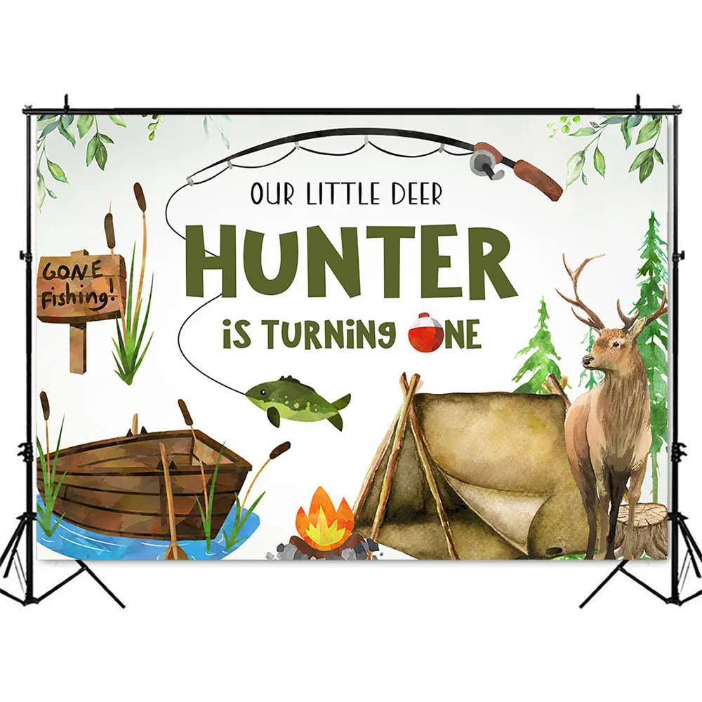 Hunting Fishing Birthday Backd - огляд і ціна Hunting Outdoor Background