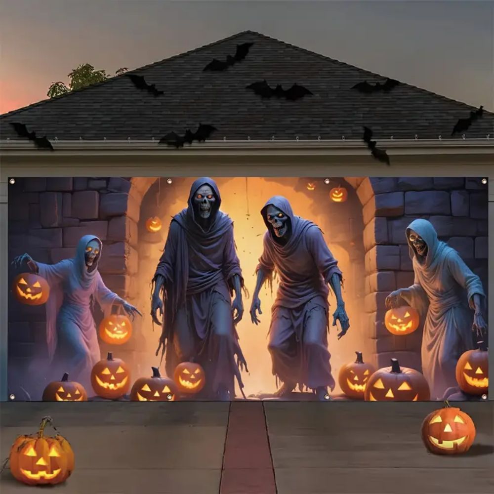 VIKAMA Halloween Garage Banner - огляд і ціна Hunting Outdoor Background
