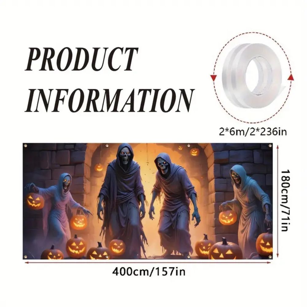 VIKAMA Halloween Garage Banner - огляд і ціна Hunting Outdoor Background