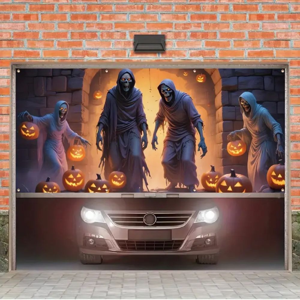 VIKAMA Halloween Garage Banner - огляд і ціна Hunting Outdoor Background