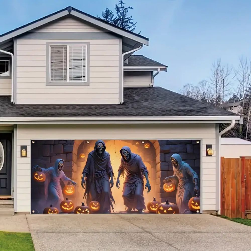 VIKAMA Halloween Garage Banner - огляд і ціна Hunting Outdoor Background