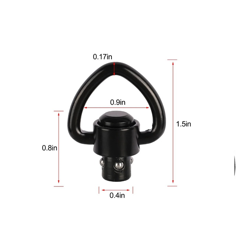 1/2PCS Rifle Push Button QD Re - огляд і ціна Rifle Sling Swivel