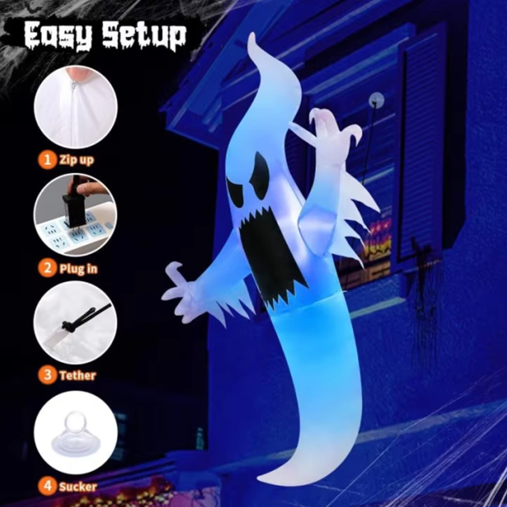 1.7M Halloween Inflatable Wind - огляд і ціна Outdoor Hunting House