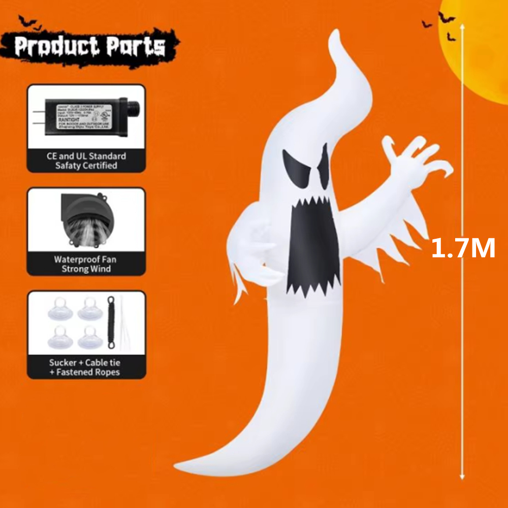 1.7M Halloween Inflatable Wind - огляд і ціна Outdoor Hunting House
